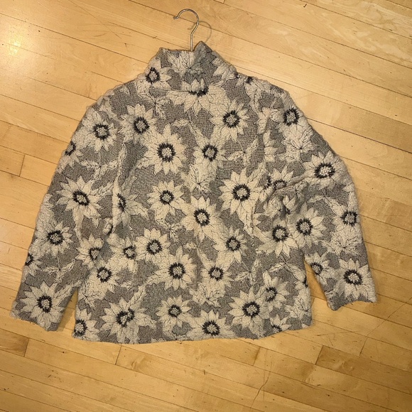 Zara Textured floral blazer, XL, GP1496 - Picture 9 of 9